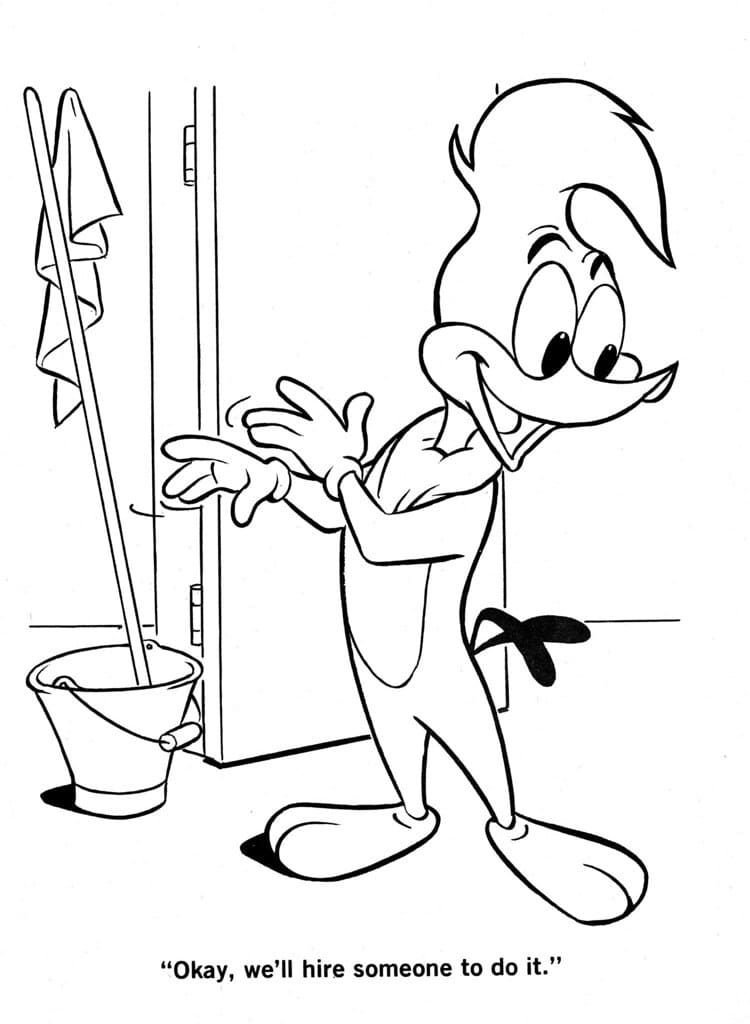 Dibujo gratuito Woody Woodpecker #208907 de la coleccion Personajes de Dibujos Animados para imprimir
