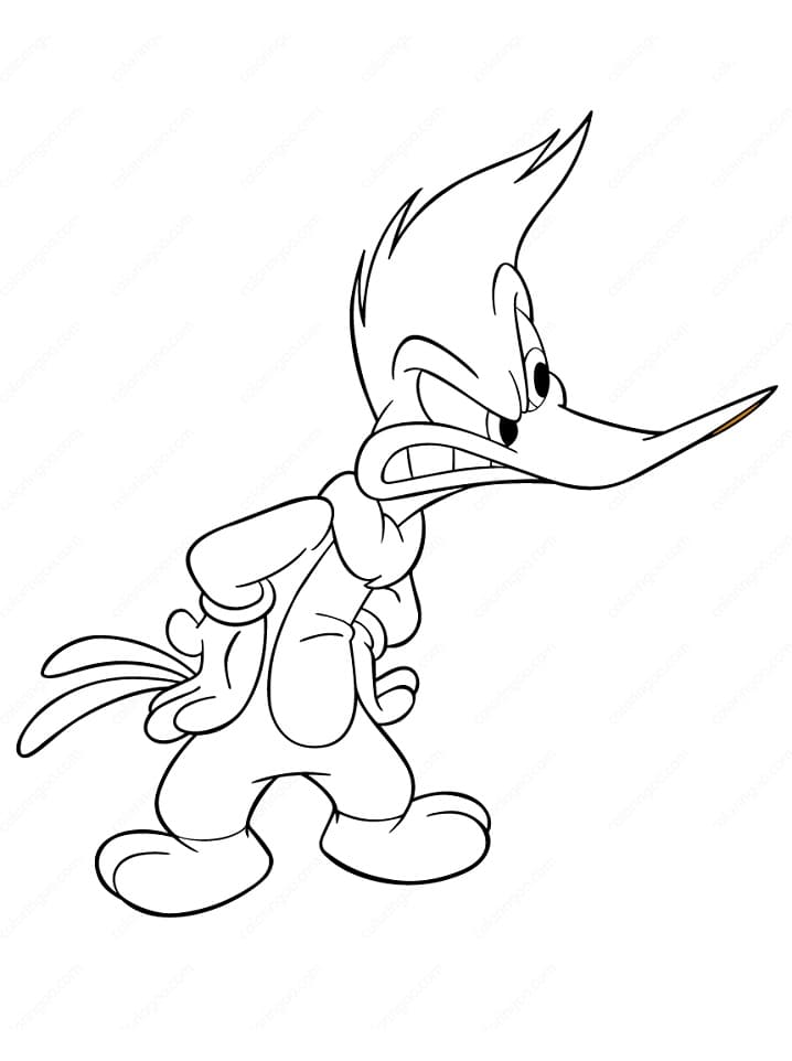Dibujo gratuito Woody Woodpecker #208909 de la coleccion Personajes de Dibujos Animados para imprimir