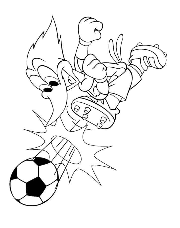Dibujo gratuito Woody Woodpecker #208911 de la coleccion Personajes de Dibujos Animados para imprimir
