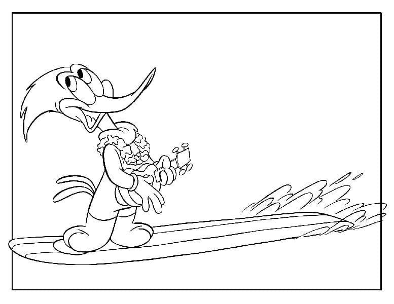 Dibujo gratuito Woody Woodpecker #208922 de la coleccion Personajes de Dibujos Animados para imprimir