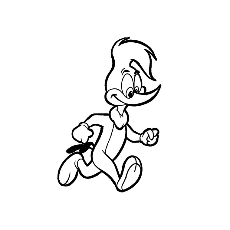 Dibujo para colorear: Woody Woodpecker (Personajes de Dibujos Animados) #28406 - Dibujos para Colorear e Imprimir Gratis