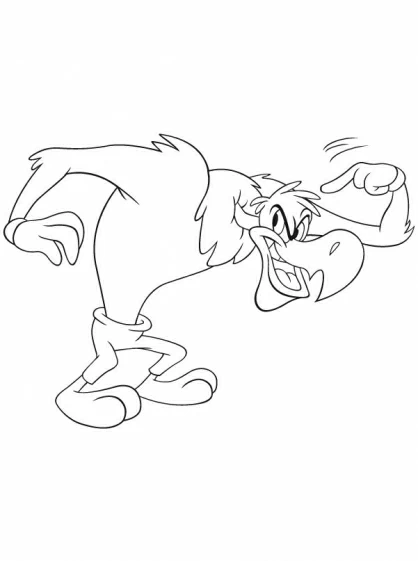 Dibujo para colorear: Woody Woodpecker (Personajes de Dibujos Animados) #28475 - Dibujos para Colorear e Imprimir Gratis