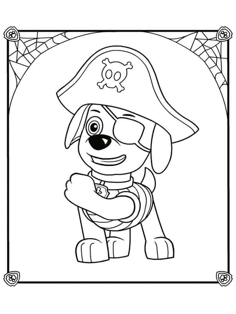 Dibujo para colorear: Zuma PAW Patrol (Personajes de Dibujos Animados) #181694 - Dibujos para Colorear e Imprimir Gratis