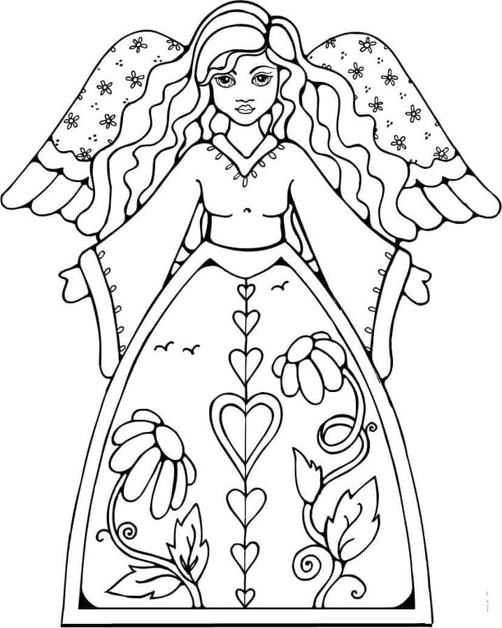 Dibujo gratuito Ángel #203834 de la coleccion Personajes para imprimir