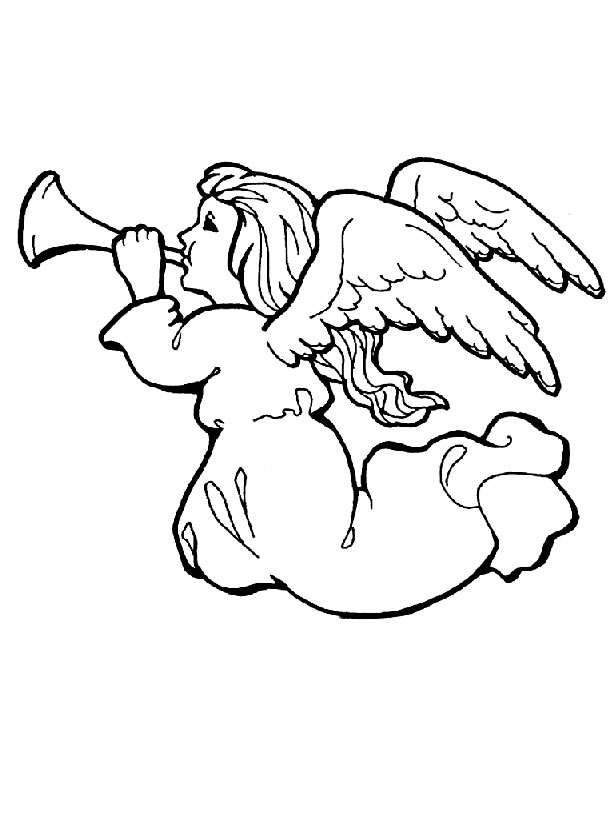 Dibujo para colorear: Angel (Personajes) #86239 - Dibujos para Colorear e Imprimir Gratis