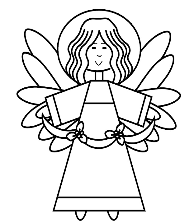 Dibujo para colorear: Angel (Personajes) #86270 - Dibujos para Colorear e Imprimir Gratis