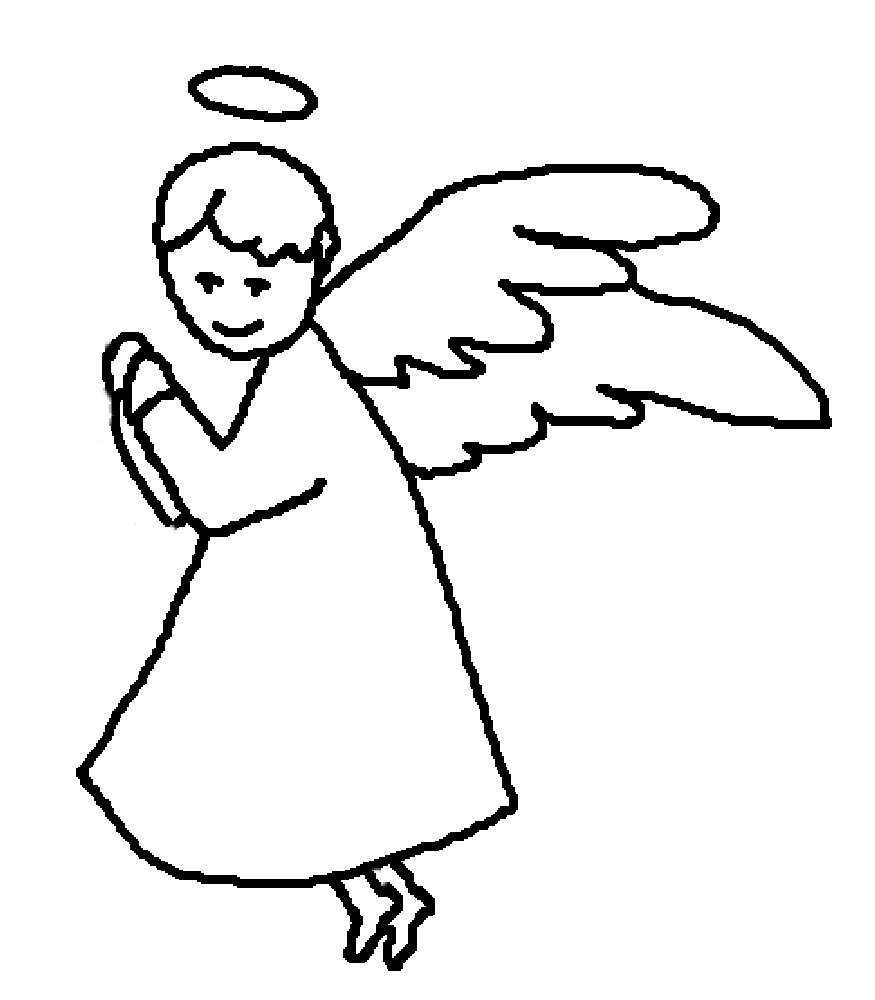 Dibujo para colorear: Angel (Personajes) #86276 - Dibujos para Colorear e Imprimir Gratis