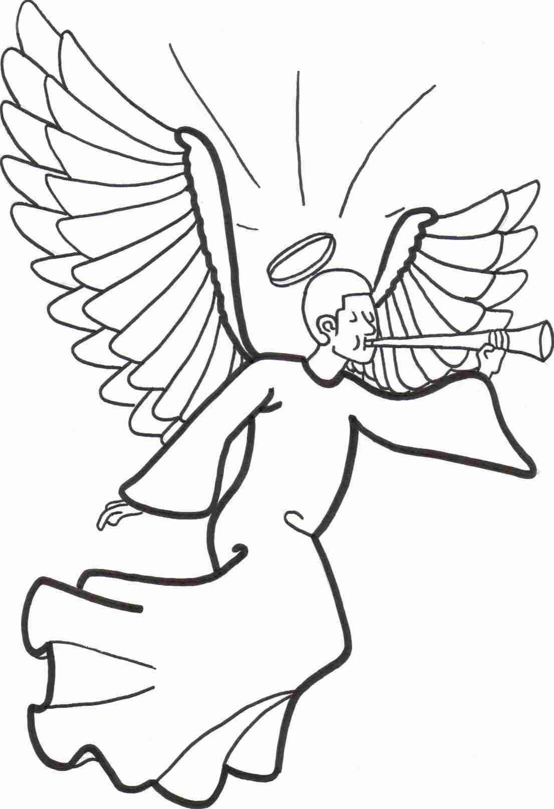 Dibujo para colorear: Angel (Personajes) #86328 - Dibujos para Colorear e Imprimir Gratis