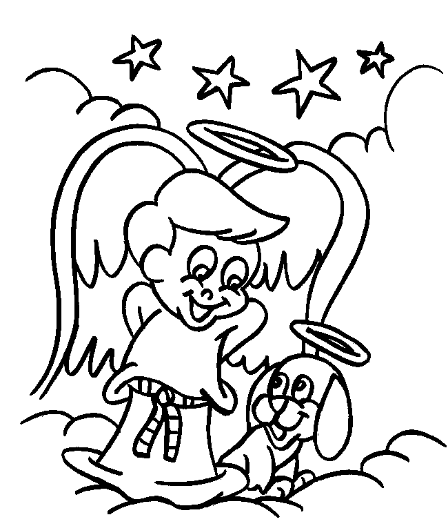 Dibujo para colorear: Angel (Personajes) #86352 - Dibujos para Colorear e Imprimir Gratis