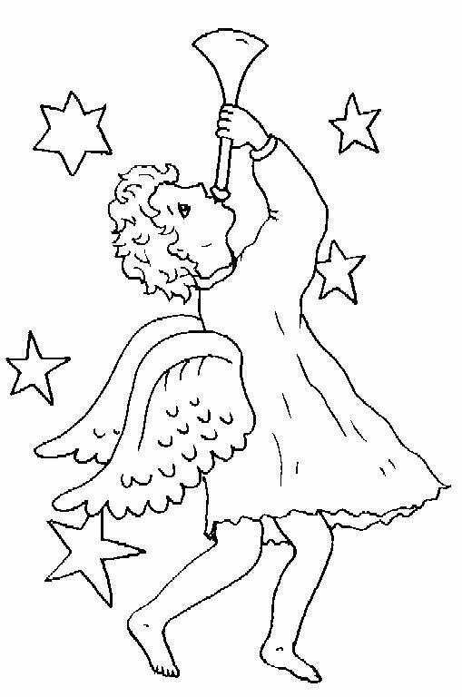 Dibujo para colorear: Angel (Personajes) #86354 - Dibujos para Colorear e Imprimir Gratis