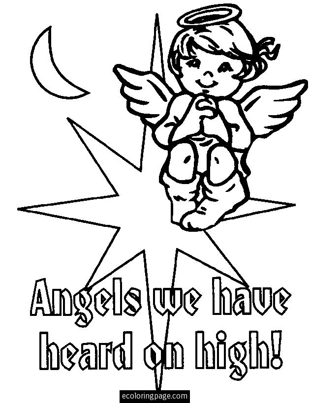 Dibujo para colorear: Angel (Personajes) #86442 - Dibujos para Colorear e Imprimir Gratis