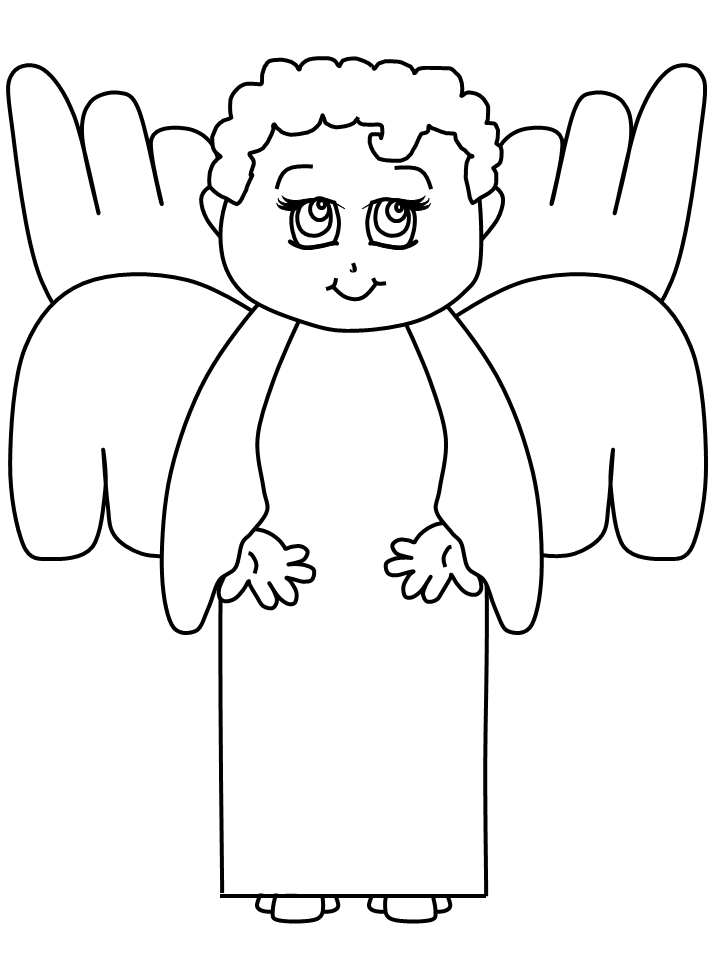 Dibujo para colorear: Angel (Personajes) #86513 - Dibujos para Colorear e Imprimir Gratis