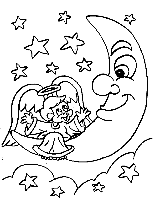 Dibujo para colorear: Angel (Personajes) #86562 - Dibujos para Colorear e Imprimir Gratis