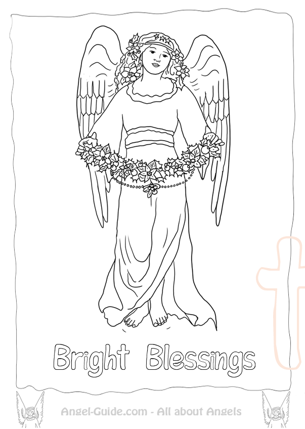 Dibujo para colorear: Angel (Personajes) #86570 - Dibujos para Colorear e Imprimir Gratis