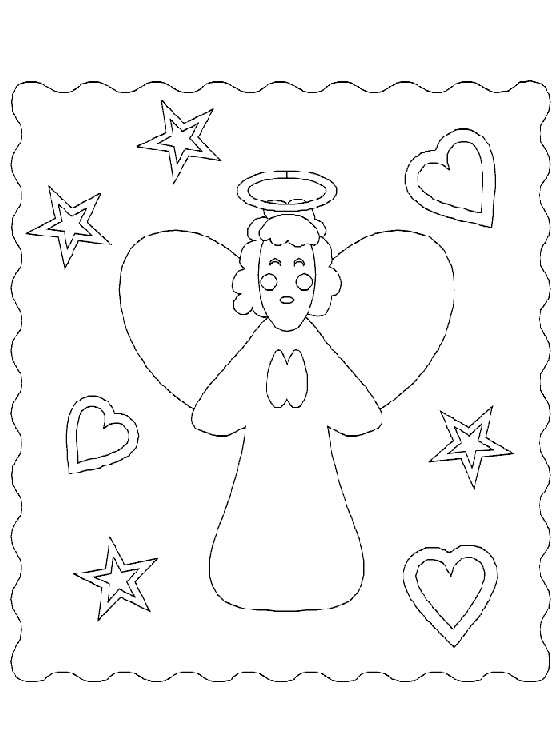 Dibujo para colorear: Angel (Personajes) #86583 - Dibujos para Colorear e Imprimir Gratis