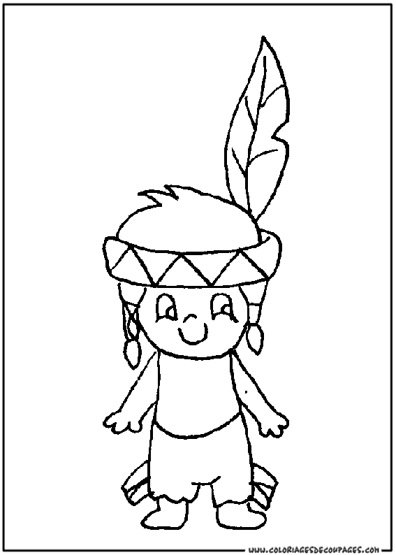 Dibujo para colorear: Autóctono (Personajes) #148998 - Dibujos para Colorear e Imprimir Gratis