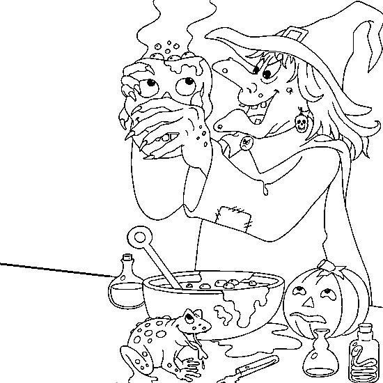 Dibujo para colorear: Bruja (Personajes) #108277 - Dibujos para Colorear e Imprimir Gratis