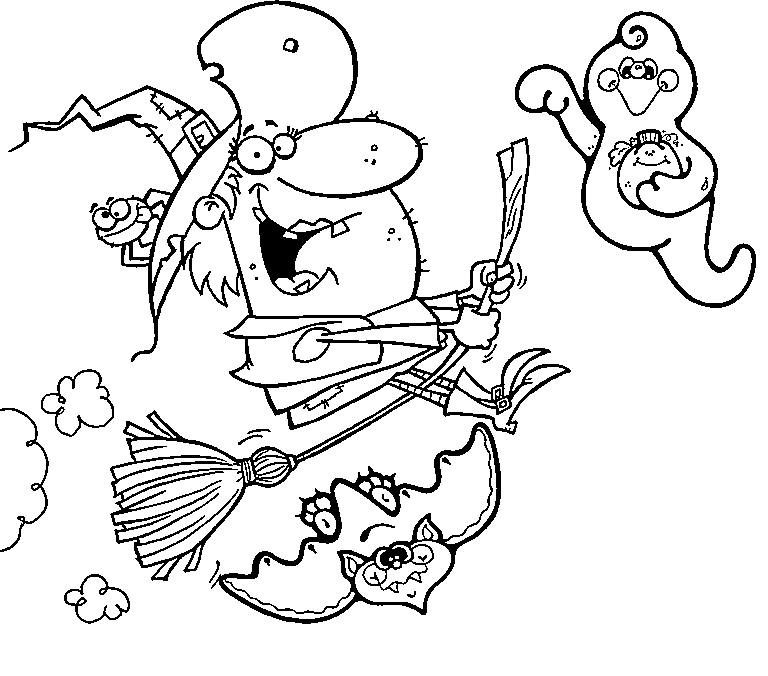 Dibujo para colorear: Bruja (Personajes) #108302 - Dibujos para Colorear e Imprimir Gratis