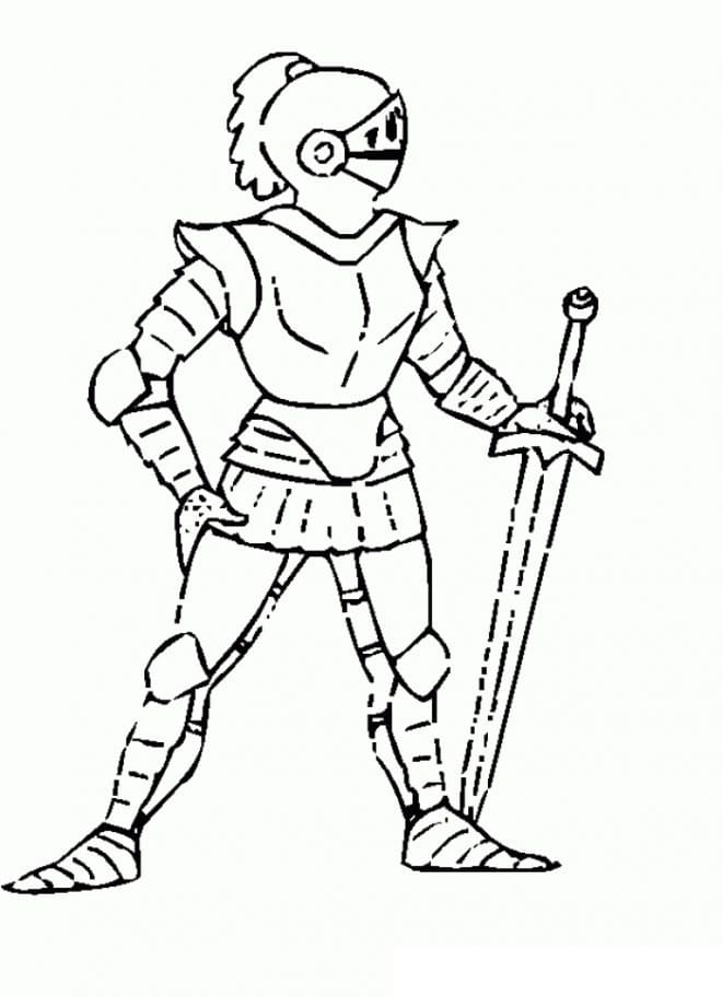 Dibujo gratuito Caballero #183362 de la coleccion Personajes para imprimir