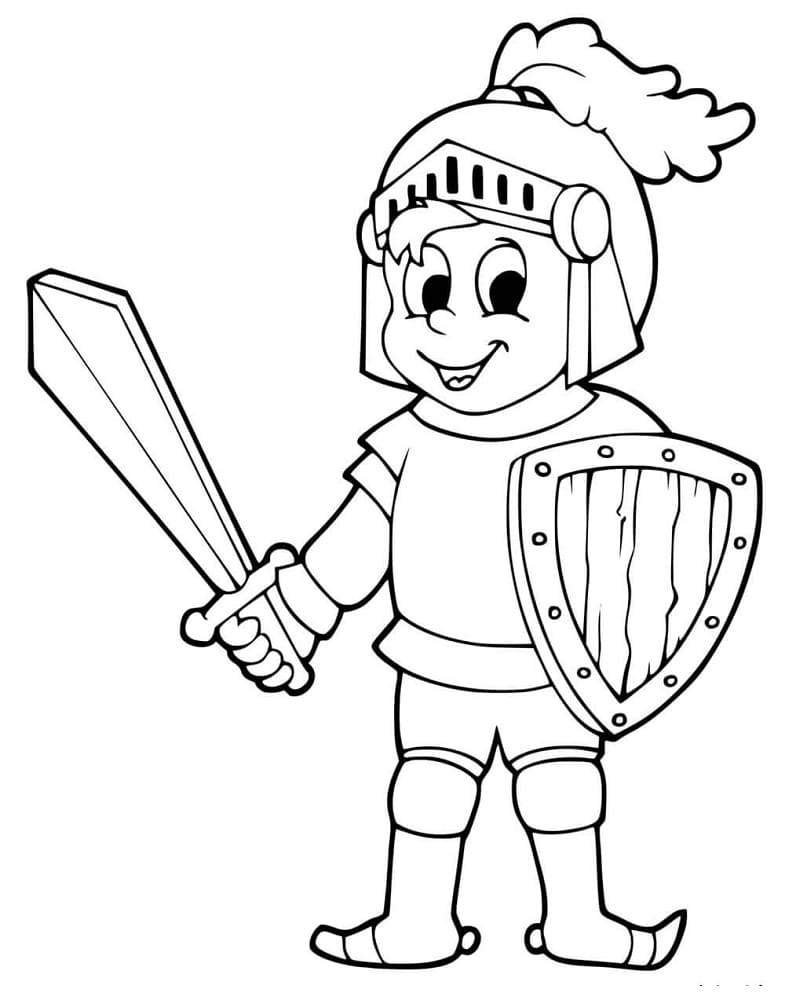 Dibujo gratuito Caballero #183370 de la coleccion Personajes para imprimir Dibujo gratuito Caballero #183370 de la coleccion Personajes para imprimir