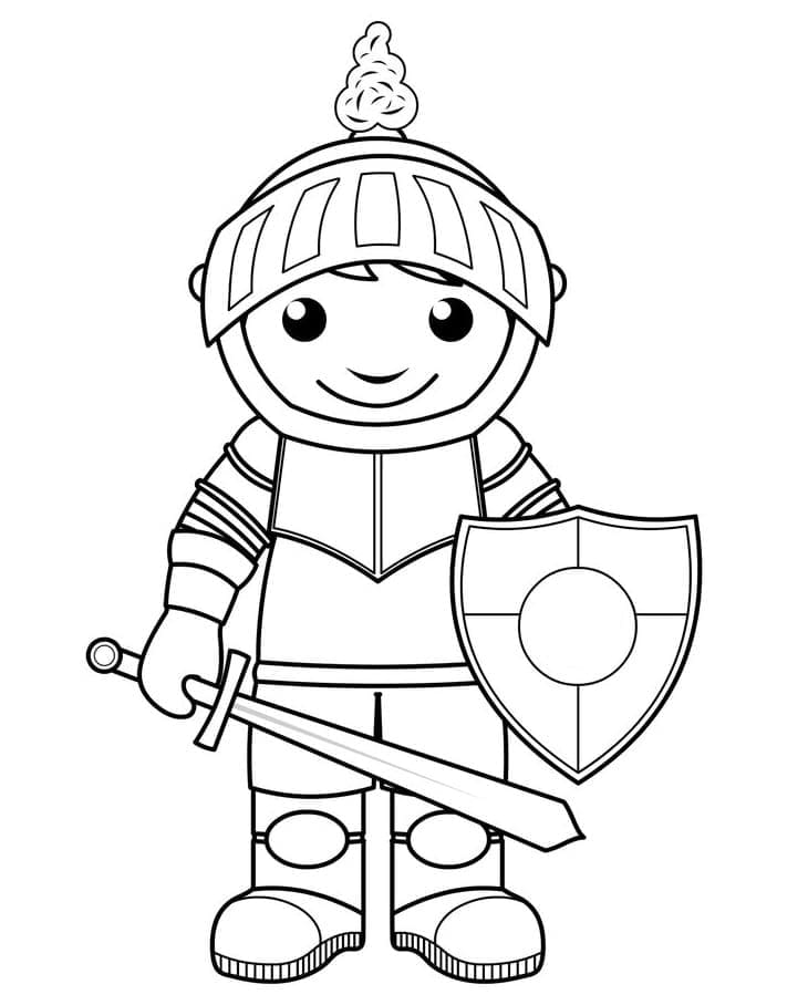 Dibujo gratuito Caballero #183387 de la coleccion Personajes para imprimir