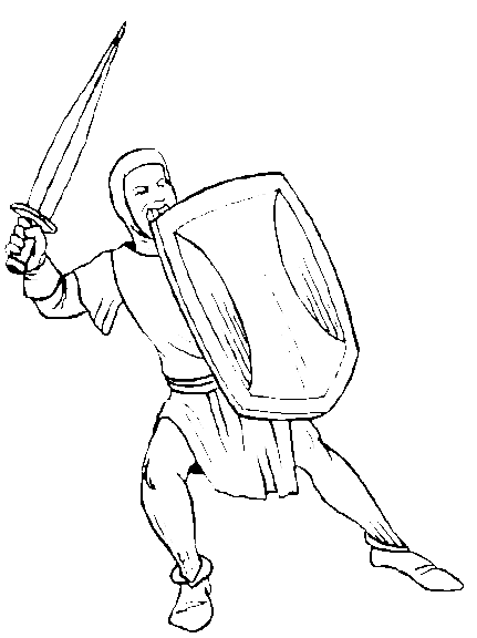 Dibujo para colorear: Caballero (Personajes) #86948 - Dibujos para Colorear e Imprimir Gratis