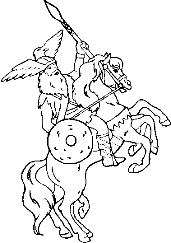 Dibujo para colorear: Caballero (Personajes) #86957 - Dibujos para Colorear e Imprimir Gratis