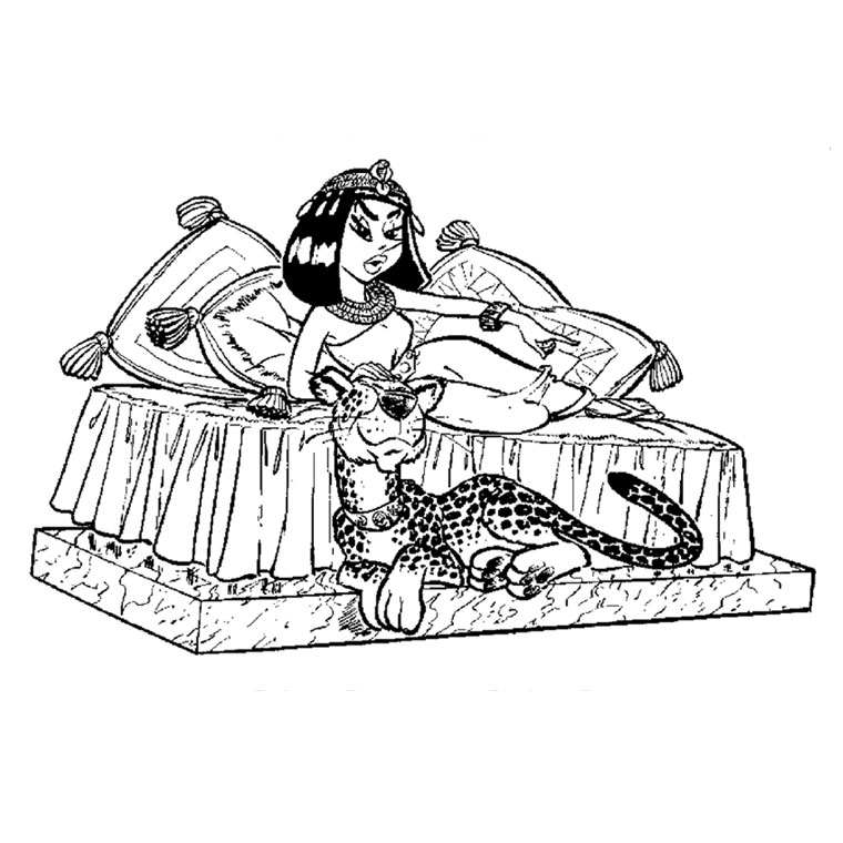 Dibujo para colorear: Cleopatra (Personajes) #90554 - Dibujos para Colorear e Imprimir Gratis