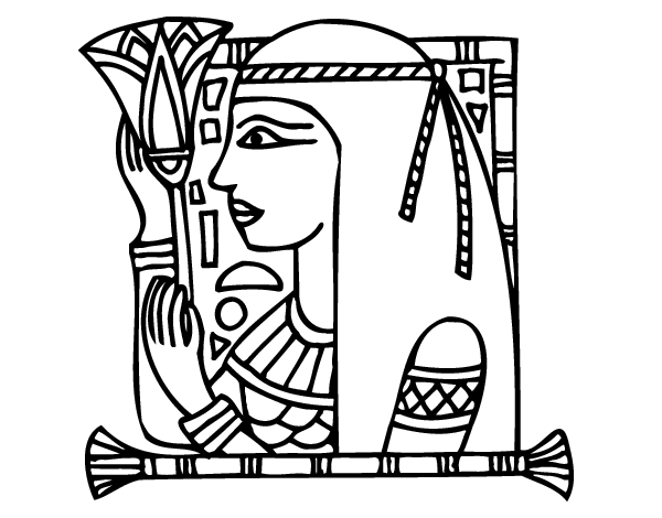 Dibujo para colorear: Cleopatra (Personajes) #90558 - Dibujos para Colorear e Imprimir Gratis