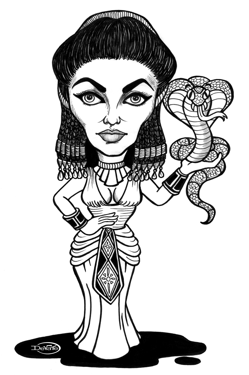 Dibujo para colorear: Cleopatra (Personajes) #90582 - Dibujos para Colorear e Imprimir Gratis