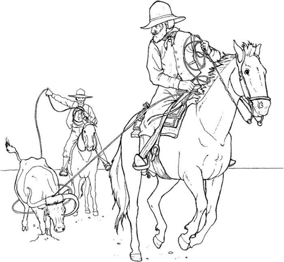 Dibujo para colorear: Cowboy (Personajes) #91414 - Dibujos para Colorear e Imprimir Gratis