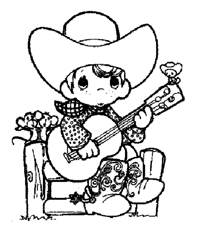 Dibujo para colorear: Cowboy (Personajes) #91416 - Dibujos para Colorear e Imprimir Gratis