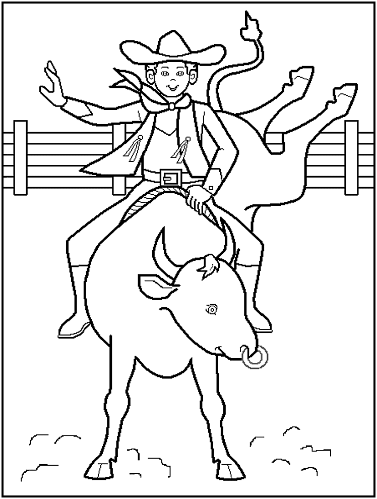 Dibujo para colorear: Cowboy (Personajes) #91430 - Dibujos para Colorear e Imprimir Gratis
