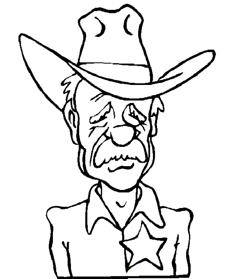 Dibujo para colorear: Cowboy (Personajes) #91436 - Dibujos para Colorear e Imprimir Gratis