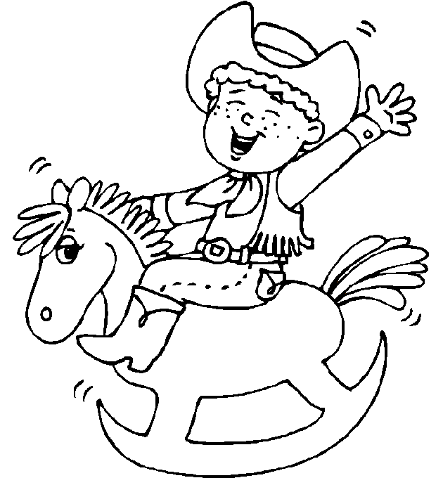 Dibujo para colorear: Cowboy (Personajes) #91438 - Dibujos para Colorear e Imprimir Gratis