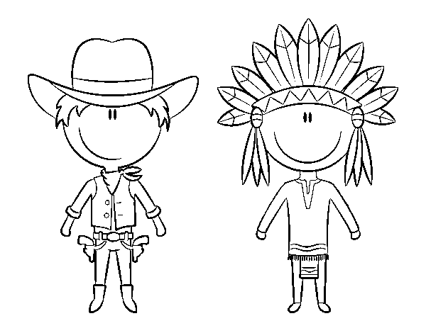 Dibujo para colorear: Cowboy (Personajes) #91461 - Dibujos para Colorear e Imprimir Gratis