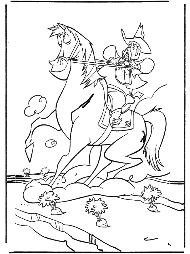 Dibujo para colorear: Cowboy (Personajes) #91496 - Dibujos para Colorear e Imprimir Gratis