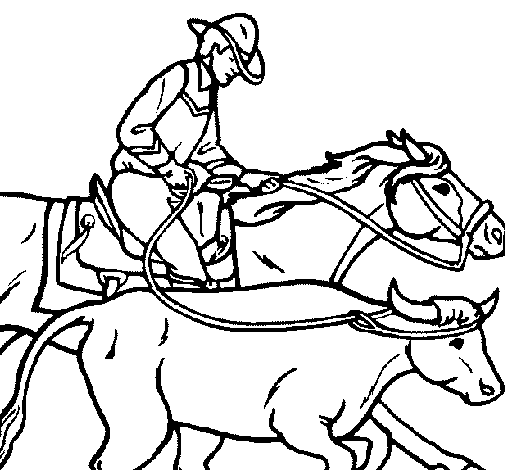 Dibujo para colorear: Cowboy (Personajes) #91550 - Dibujos para Colorear e Imprimir Gratis