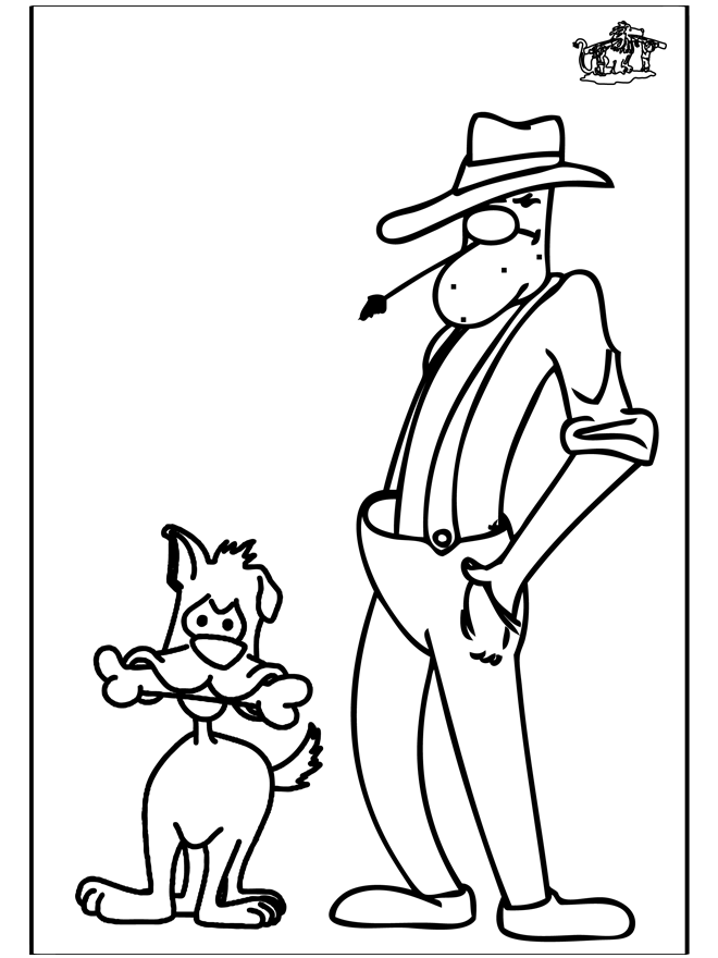 Dibujo para colorear: Cowboy (Personajes) #91555 - Dibujos para Colorear e Imprimir Gratis