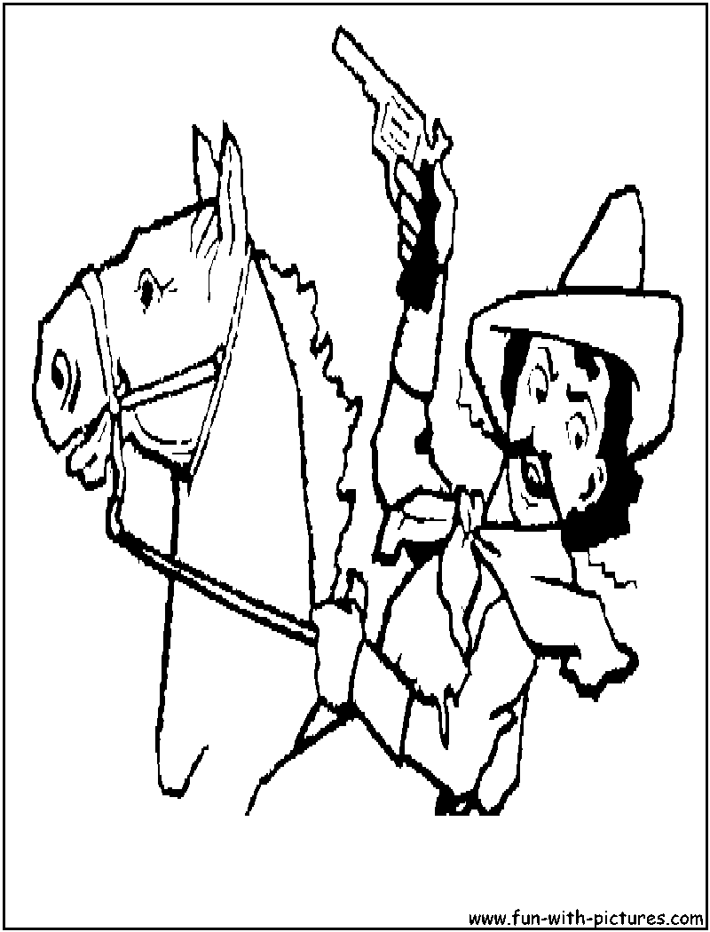Dibujo para colorear: Cowboy (Personajes) #91579 - Dibujos para Colorear e Imprimir Gratis