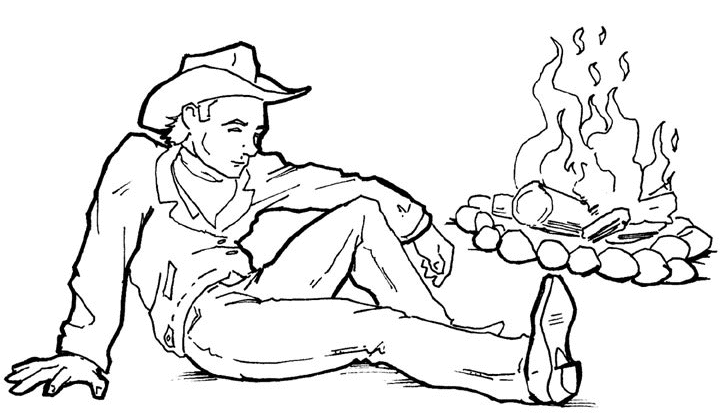 Dibujo para colorear: Cowboy (Personajes) #91606 - Dibujos para Colorear e Imprimir Gratis