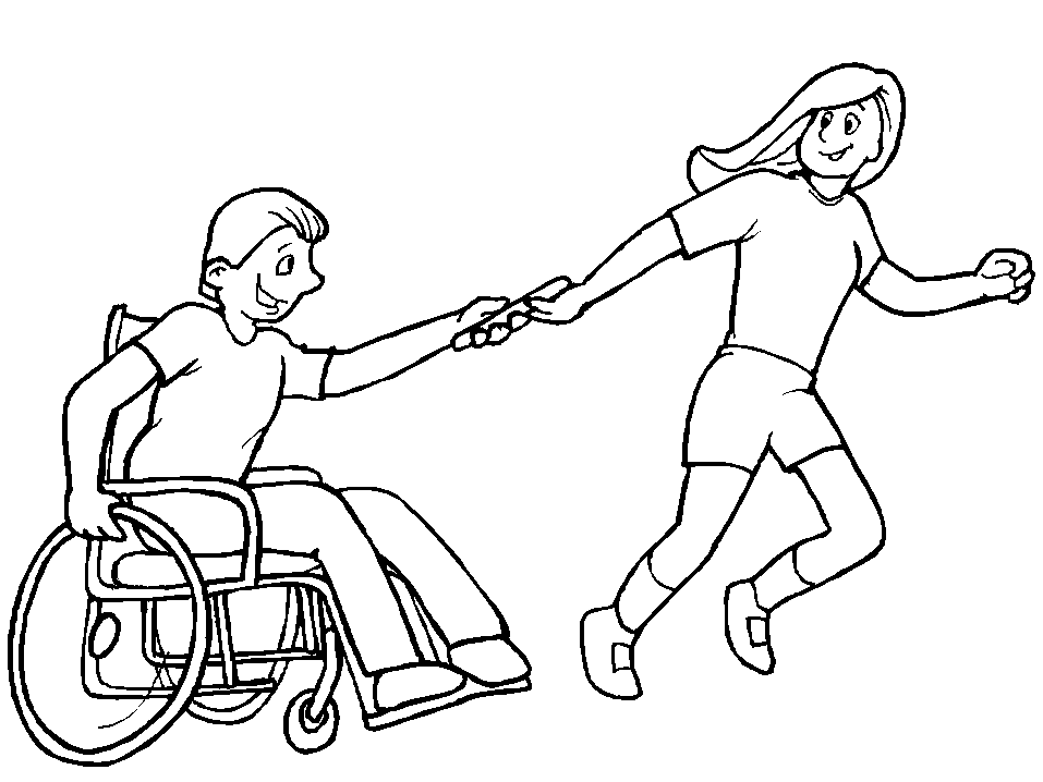  Dibujos de Discapacitado (Personajes) para colorear y pintar – Páginas para imprimir