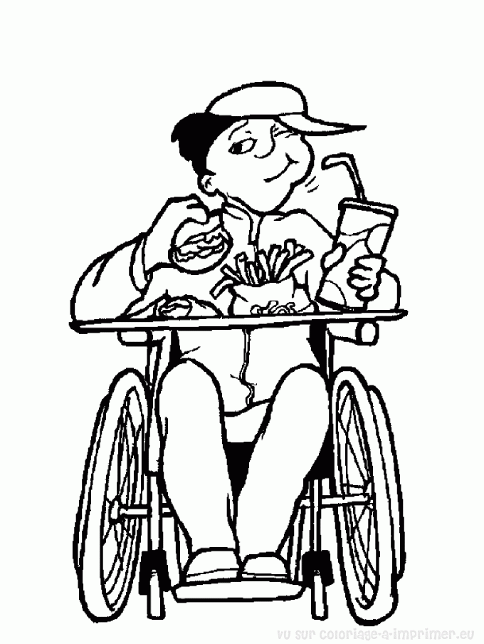 Dibujo para colorear: Discapacitado (Personajes) #98441 - Dibujos para Colorear e Imprimir Gratis