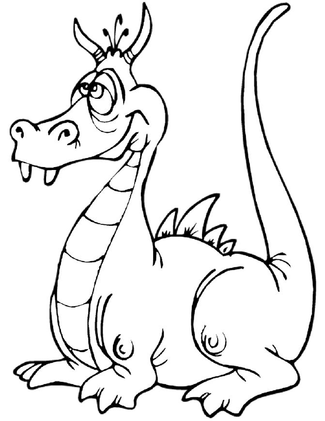 Dibujo para colorear: Dragón (Personajes) #148351 - Dibujos para Colorear e Imprimir Gratis