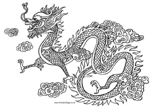 Dibujo para colorear: Dragón (Personajes) #148395 - Dibujos para Colorear e Imprimir Gratis