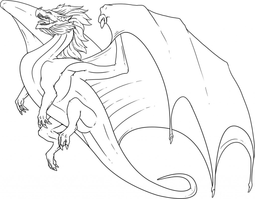 Dibujo para colorear: Dragón (Personajes) #148427 - Dibujos para Colorear e Imprimir Gratis