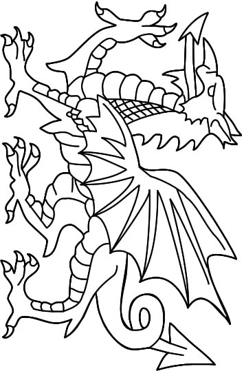 Dibujo para colorear: Dragón (Personajes) #148443 - Dibujos para Colorear e Imprimir Gratis