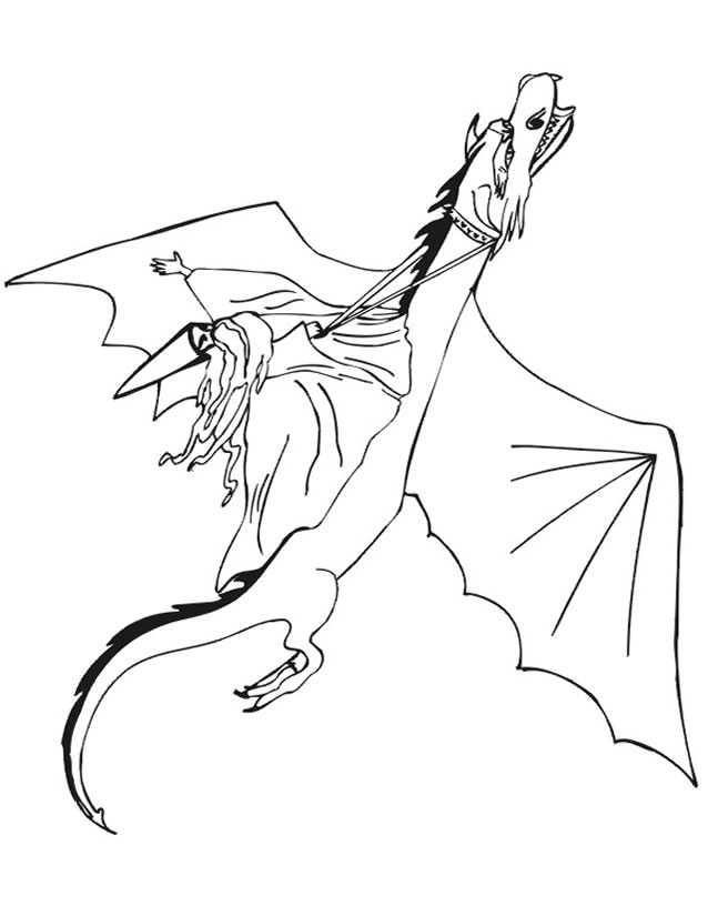Dibujo para colorear: Dragón (Personajes) #148444 - Dibujos para Colorear e Imprimir Gratis