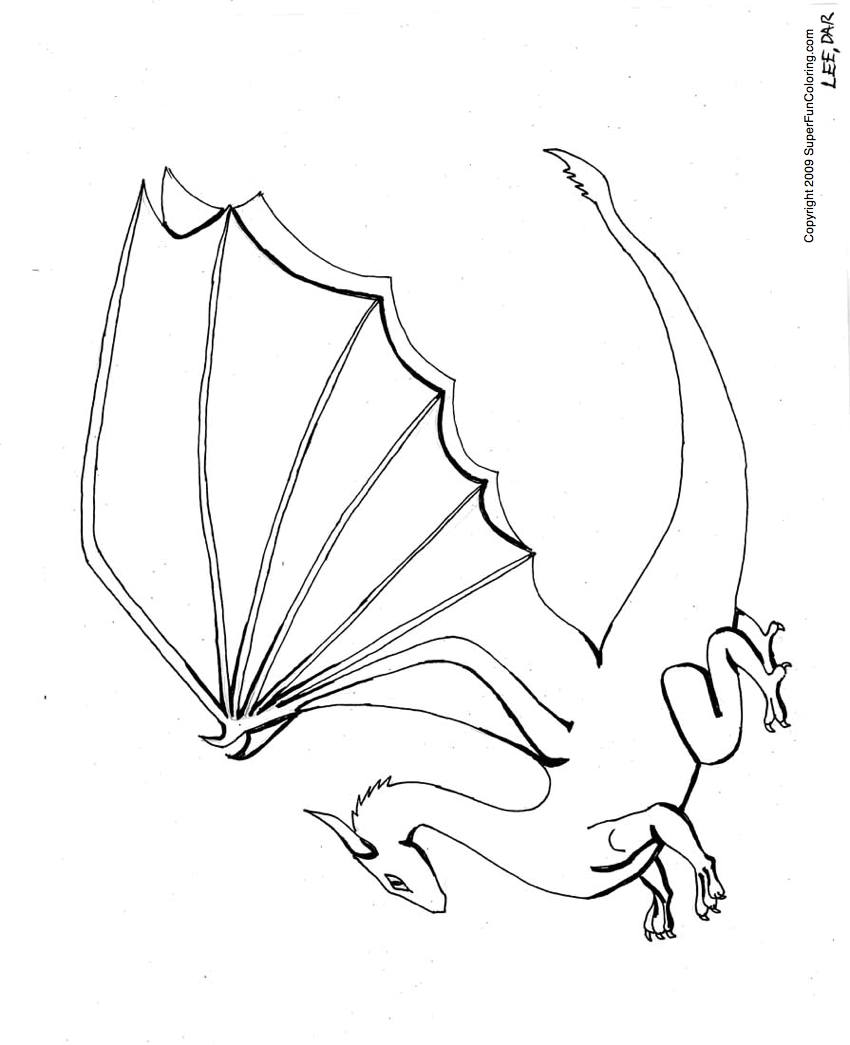 Dibujo para colorear: Dragón (Personajes) #148467 - Dibujos para Colorear e Imprimir Gratis