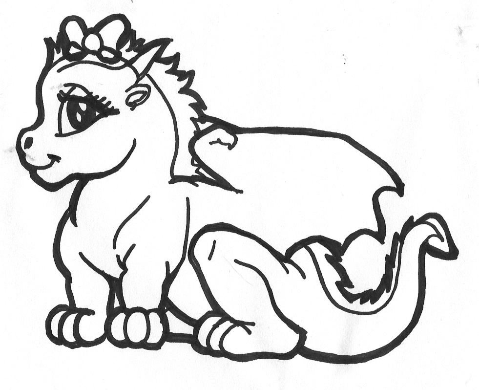 Dibujo para colorear: Dragón (Personajes) #148485 - Dibujos para Colorear e Imprimir Gratis